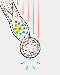 coMra Pro symbolically shown falling on the floor